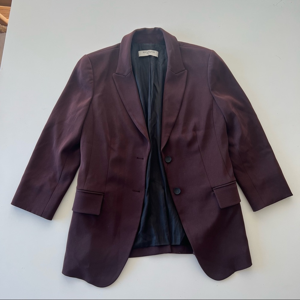 M.M. LaFleur Oxblood Blazer
